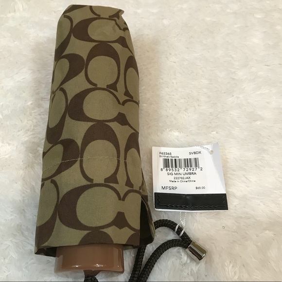 Coach Accessories - Coach Signature Mini Umbrella